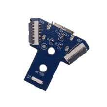 Ersatzplatine für den Typ-C-Ladeanschluss für PS4 JDS-040 050 055 mit LED-Schaltung für PS4 Slim/PRO
