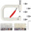 Beads Attachment Tool For Various Materials Including-White 1