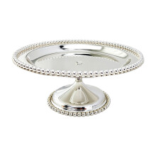 Rustproof 304 Stainless Steel Serving Plate For-short legs 25cm