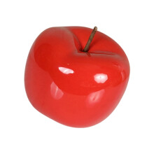 Ceramic Apples Statue Home Decorations Pottery Ornament-M Red