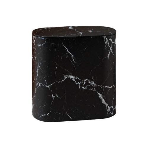 Multipurpose Tall Waste Bin Trash Can For Kitchen-black marble