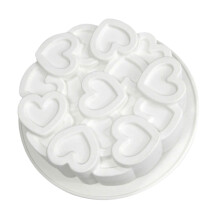 Heat Resistant Silicone Heart Cake Molds Flexible-6 inches