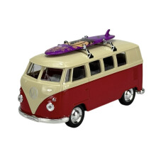 WELLY 1963 VW VOLKSWAGEN T1 BUS Z WHITE-RED 1:34