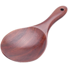 Teakhouten lepel, natuurlijke massief houten rijstlepel, houten rijstschep, aardappelschep, houten k
