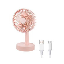 USB-Ladeventilator, geeignet für Schlafzimmer, Nachttisch, Büro, Schreibtisch, als Handventilator, t