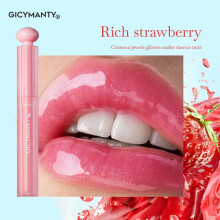 (Typ 2) Gicymanty Clear Jelly Lipstick Water Light Mirror Color Change Lasting