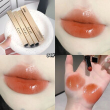 (Typ 4) Ypyp Kleine goldene Tube Fester Spiegel-Lipgloss Wasserleichter Feuchtigkeitsspendender Lipp