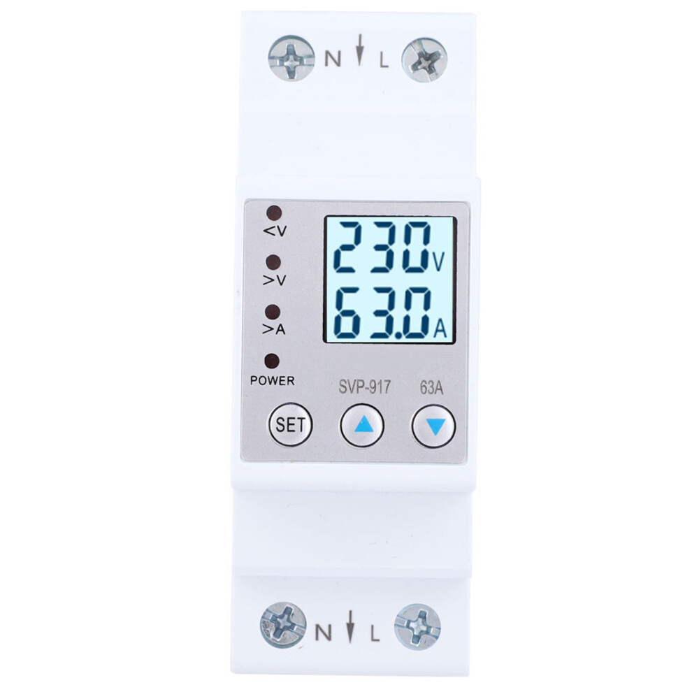 Auto Recovery Single Phase Voltage Protector 63A