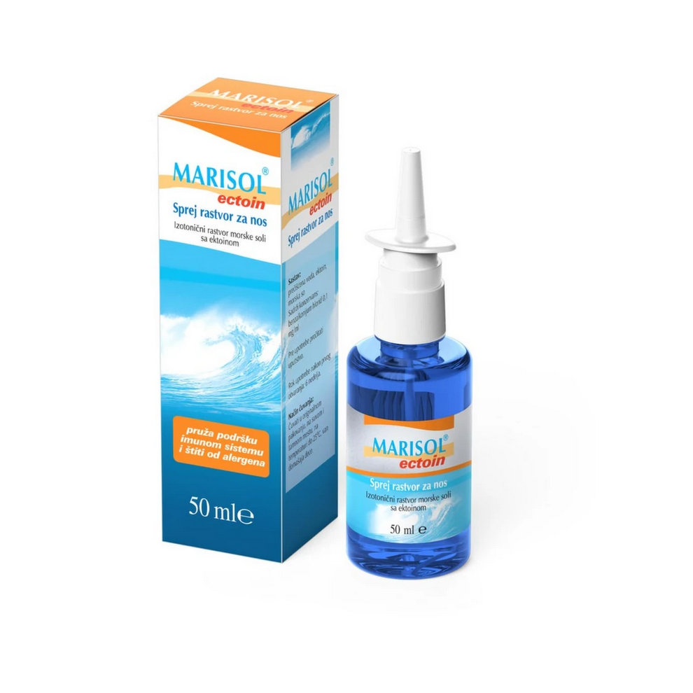Amazing Herbs Marisol Ectoin Nasal Spray 50Ml Daily Nasal Moisturizing & Protection Spray
