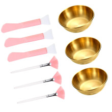 Stainless Steel Mixing Bowls Esthetician Face Mask Brush For