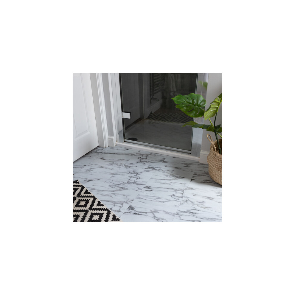 D-C-Fix Marble Grey 30.48 X 30.48Cm Self-Adhesive Vinyl Floor Tiles 5056525301424