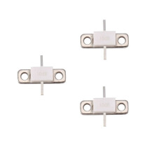 3x 10-dB-Dämpfungsglied, 100 Watt, geflanscht, 100 Watt, 10 dB, -3 GHz, 50 Ohm, Vollflansch, 50 Ohm,