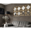 3 Gold Square Frame Diamond Shape Wall Mirror 40Cm 1