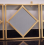 3xGold Square Frame Diamond Shape Wall Mirror 40Cm 5