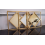 3xGold Square Frame Diamond Shape Wall Mirror 40Cm 4