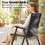 Outsunny Sillas Plegable Negro 62 x 58 x 97 cm 4