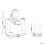 Beliani Dressing Table with Mirror and Stool SURIN LED Grey 3