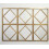 3xGold Square Frame Diamond Shape Wall Mirror 40Cm 3