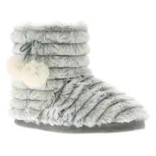 Moonlights Womens Slipper Boots Roxanne Slip On grey UK Size