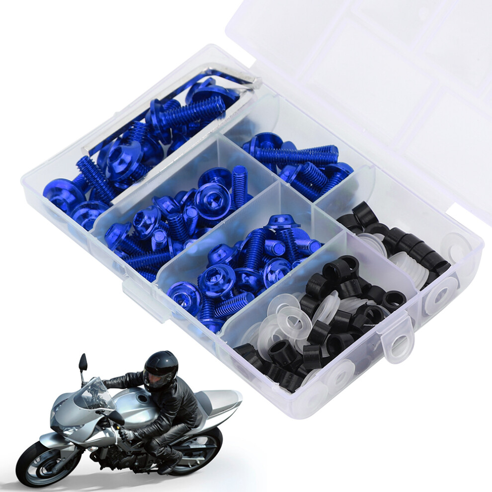 Universal Motorcycle Fairing Bolt Kit 158Pc 7340572338266