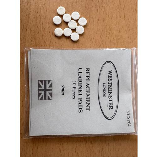 Westminster Clarinet Pads, 9mm, Set of 10 2