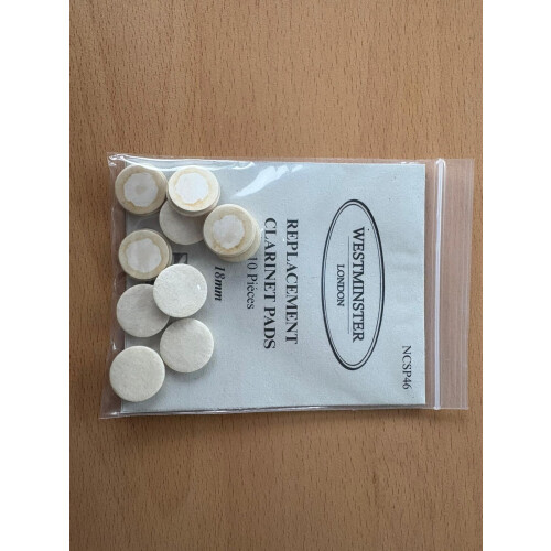 Westminster Clarinet Pads, 18mm, Set of 10