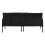 (Black) Modern Upholstered 3-Seater Sofa with Side Pockets & Armrests 11