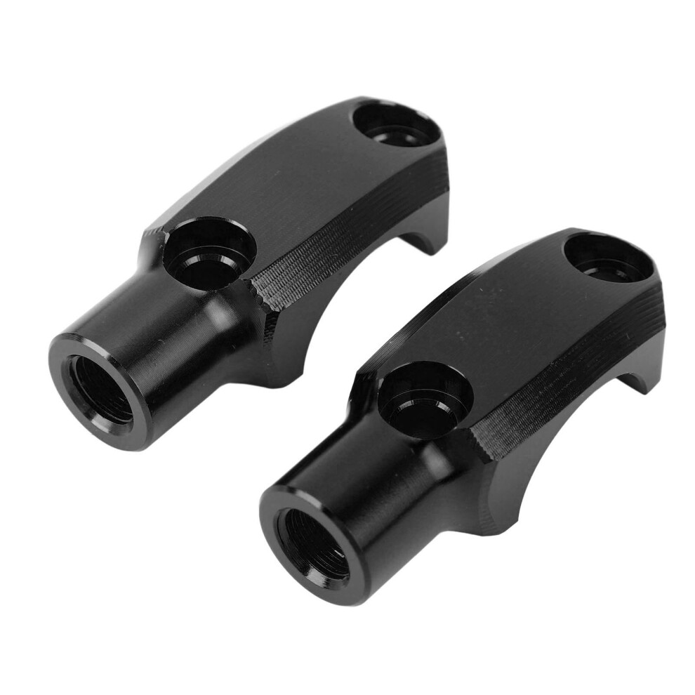 Pair M10x1.25 Mirror Brackets Black 7340572339041
