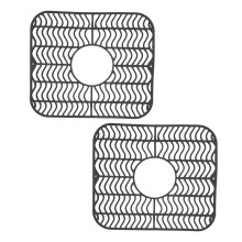 2 Pack curvilinear Design Flexible Kitchen bowl Pad-Light Grey