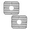 2 Pack curvilinear Design Flexible Kitchen bowl Pad-Light Grey 1