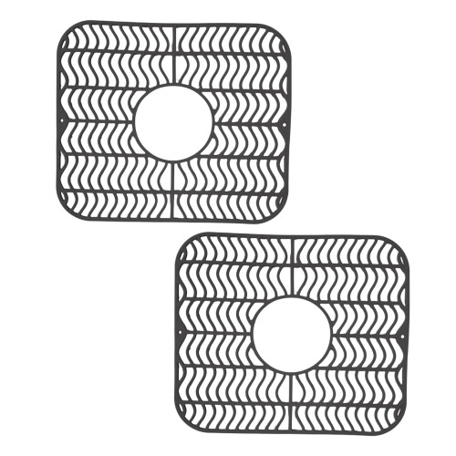 2 Pack curvilinear Design Flexible Kitchen bowl Pad-Light Grey