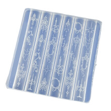 Siliconen Nail Art-mallen Siliconen sjabloon-B742