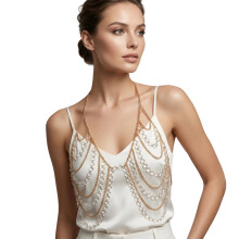 Trendy Color Layer Body Chain With Detachable Designs For-os