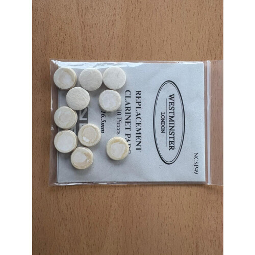 Westminster Clarinet Pads, 16.5mm, Set of 10