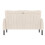 (Beige) Modern Upholstered 2-Seater Sofa with Side Pockets & Armrests 10