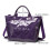 Waterdichte geruite oversized PVC-schoudertas met-Paars 4