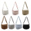 Elegant Shoulder Bag Practical Wear Resistant Nylon-White 2