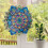 Cíclica de vento Mandala em aço inoxidável de 30 cm (12 polegadas) 3