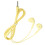 U19 Wired Earphone HiFi 3.5mm Yellow 2