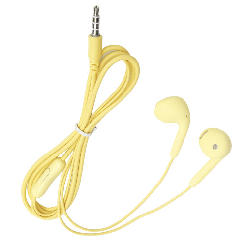 U19 Wired Earphone HiFi 3.5mm Yellow 1