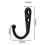 Crochets muraux robustes Dreamhall, noirs, lot de 10. 2