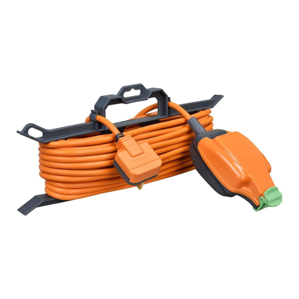 Masterplug Weatherproof 1 Socket Extension Lead Splashproof 15 Metre Cable Reel 5060930792784