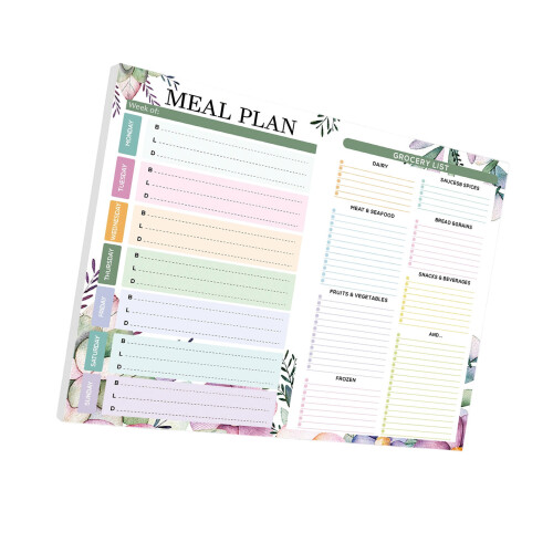 Magnetic Weekly Meal Planner Dietary Planner-Section B