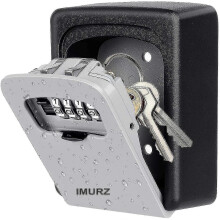Key Safe Box, Wall Mounted Key Box, High Secure 4 Digit Code Key Box Waterproof And Rust Proof, for Indoor Outdoor Home Office