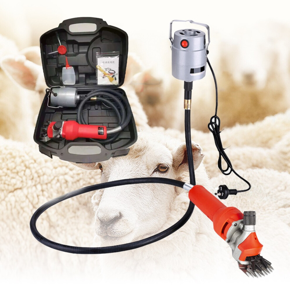 750W Electric Shearing Machine Shear Sheep Goat Trimmer Wool Shears 2400 rpm