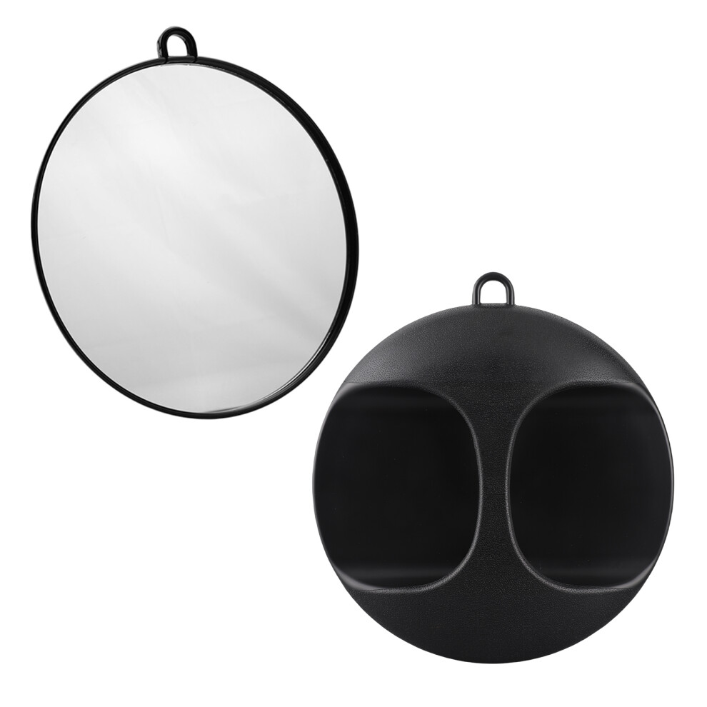 Black Hair Salon Professional Round Mirror 26.5Cm