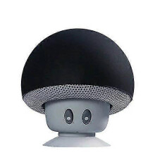 Portable Bluetooth Speaker,mushroom Speaker,bluetooth V2.1 with Suction Cup(black)