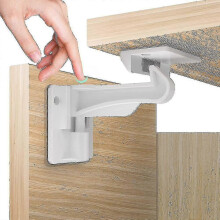 10pcs Baby Child Proof Cabinet Locks Safety Easy Install No Drilling Or Keys 10 Pack -ZHENV
