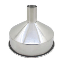 (250-42mm) 304 Stainless Steel Funnel Large With Filter Household Wine And Oil Funnel Extra-large Industrial Hopper 1pcs