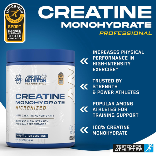 Applied Nutrition Creatine Monohydrate Micronized Powder 500g 1